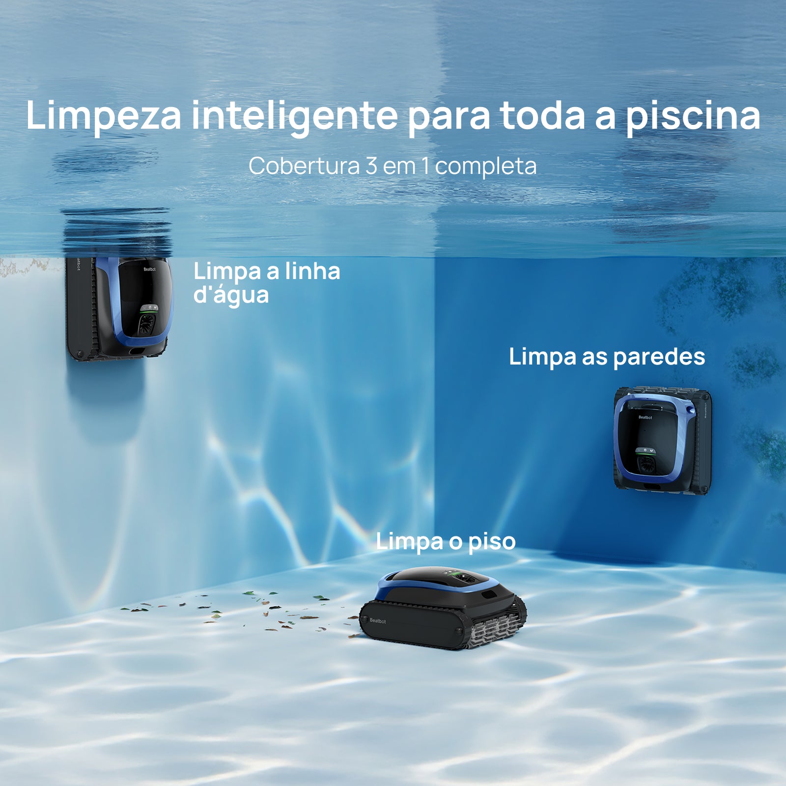 Beatbot AquaSense® 2 Robô Aspirador de Piscina Automático