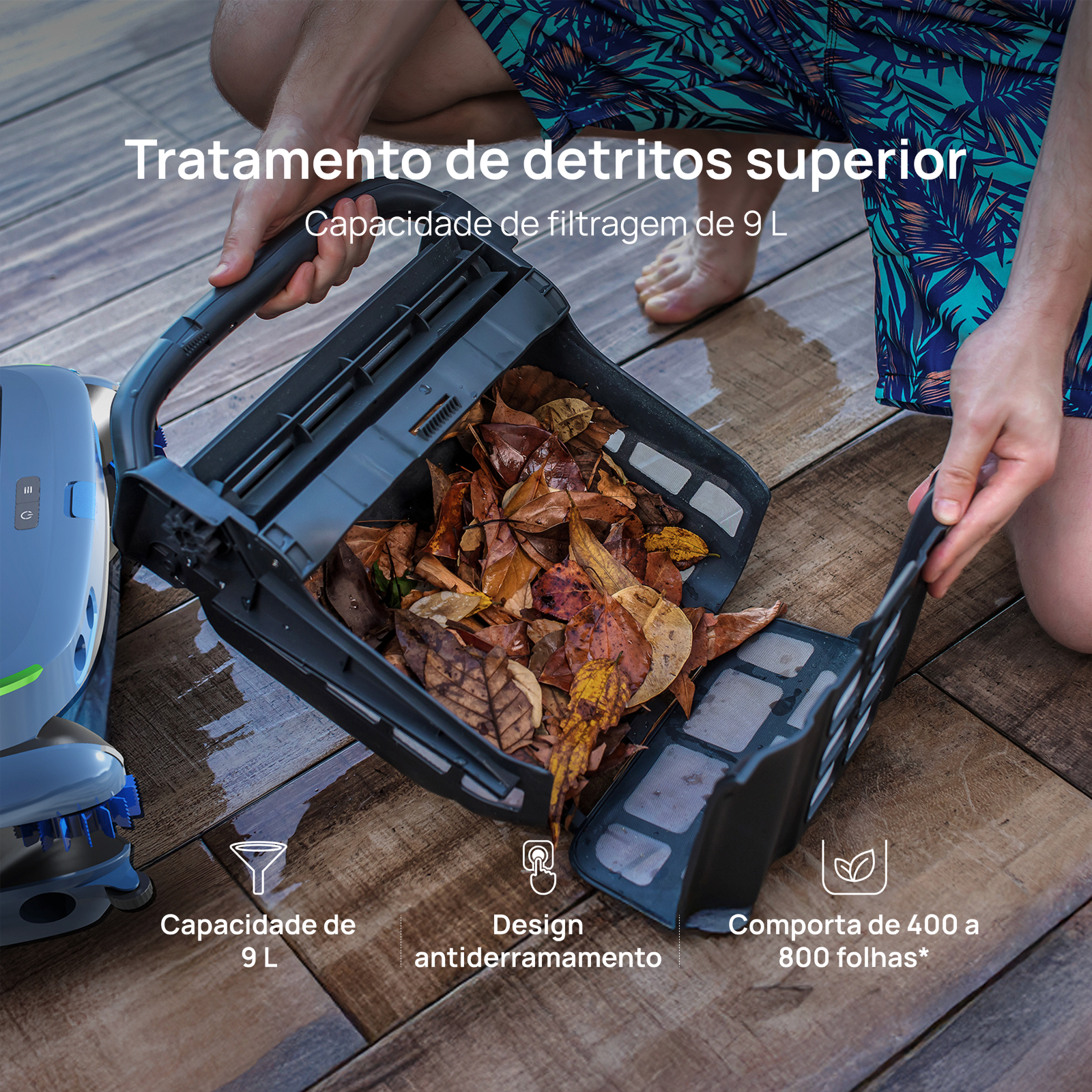 Beatbot iSkim® Ultra Robô Skimmer de Piscina Automático