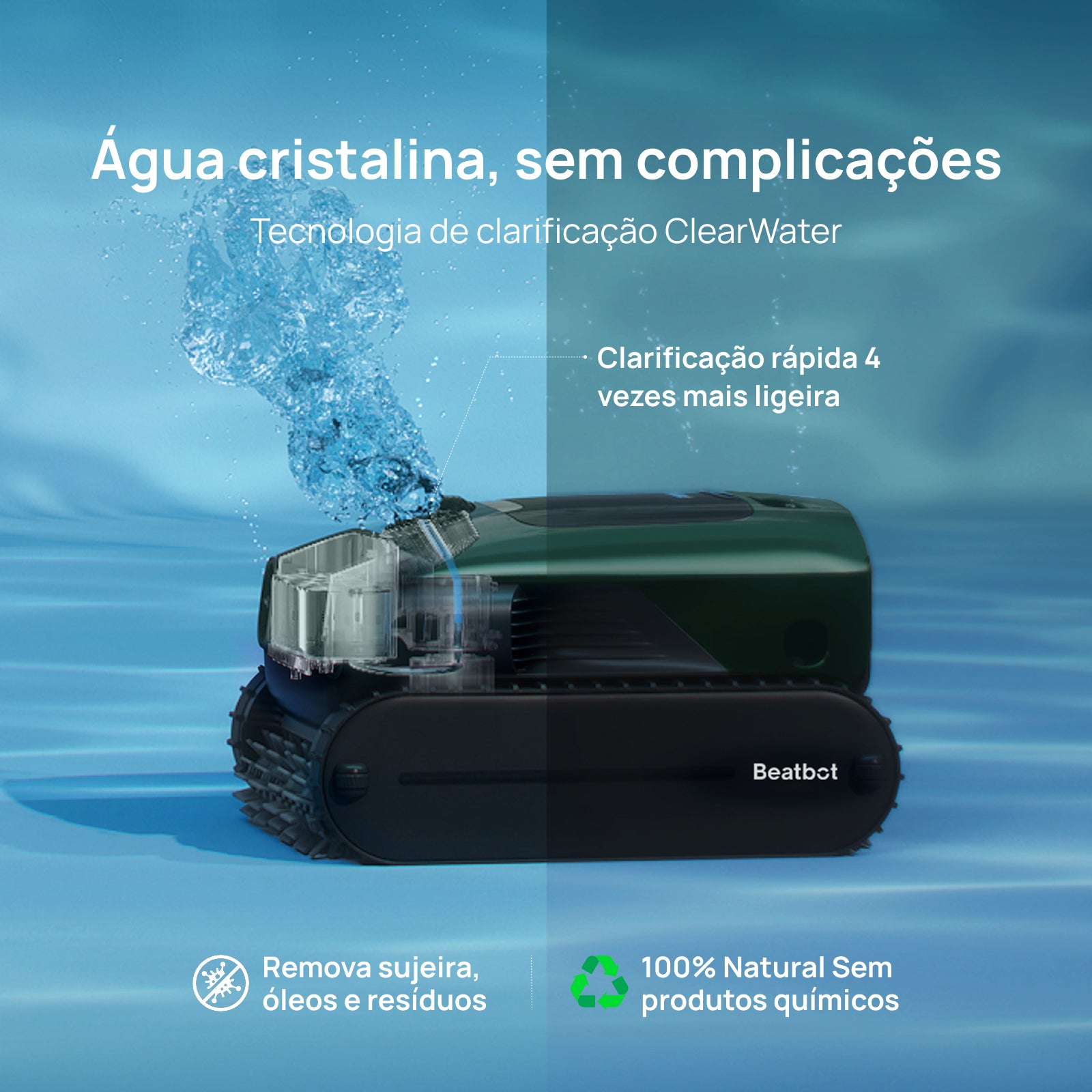 Beatbot AquaSense® 2 Pro Robô Aspirador de Piscina Automático