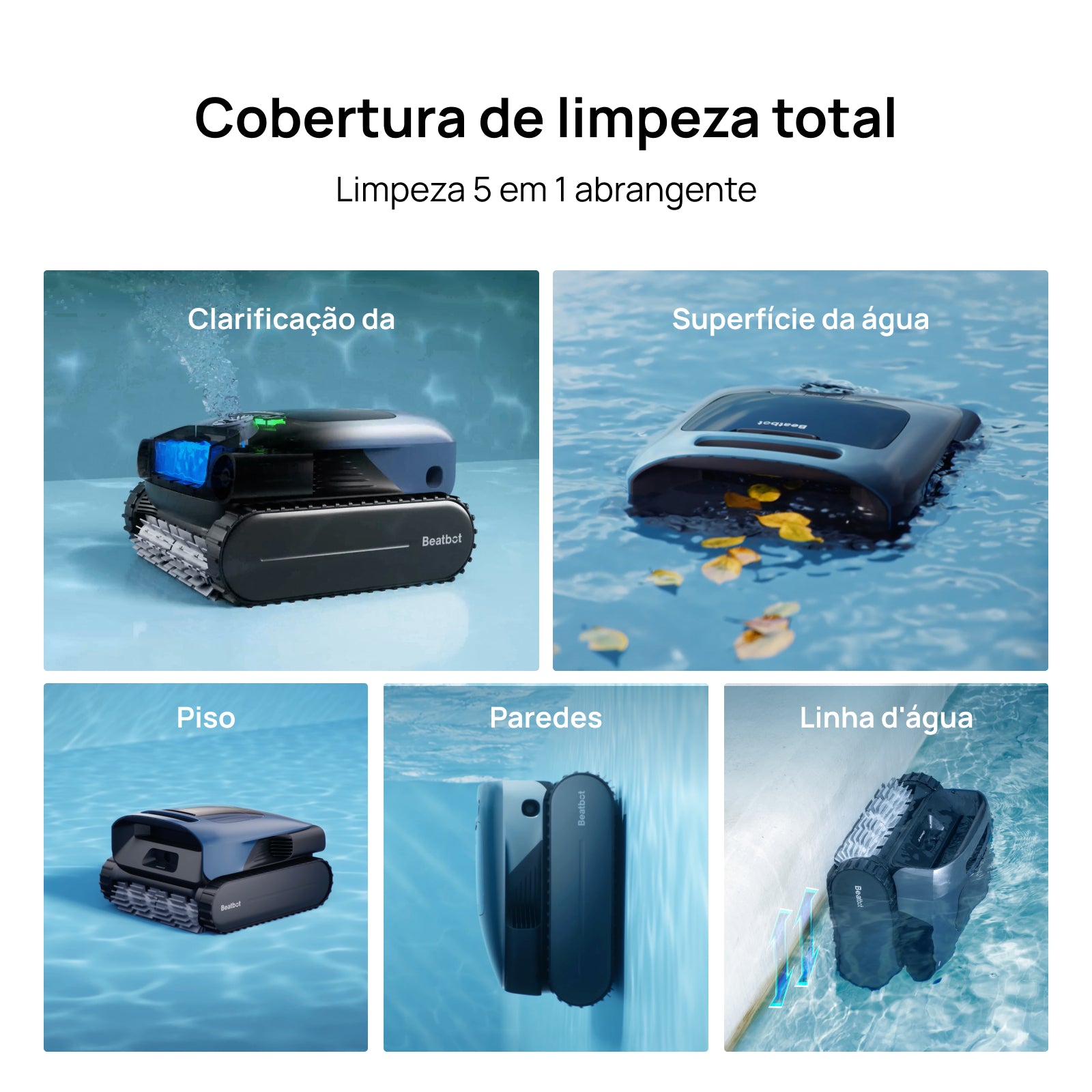 Beatbot AquaSense® Pro Robô Aspirador de Piscina Automático