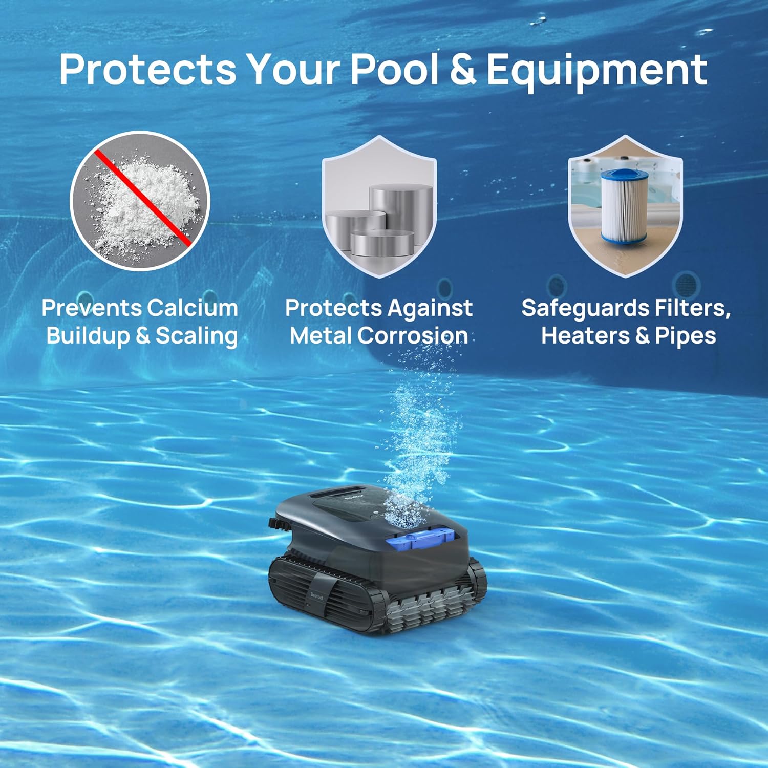 Beatbot AquaRefine™ Kit Clarificador 3 em 1 para Piscinas