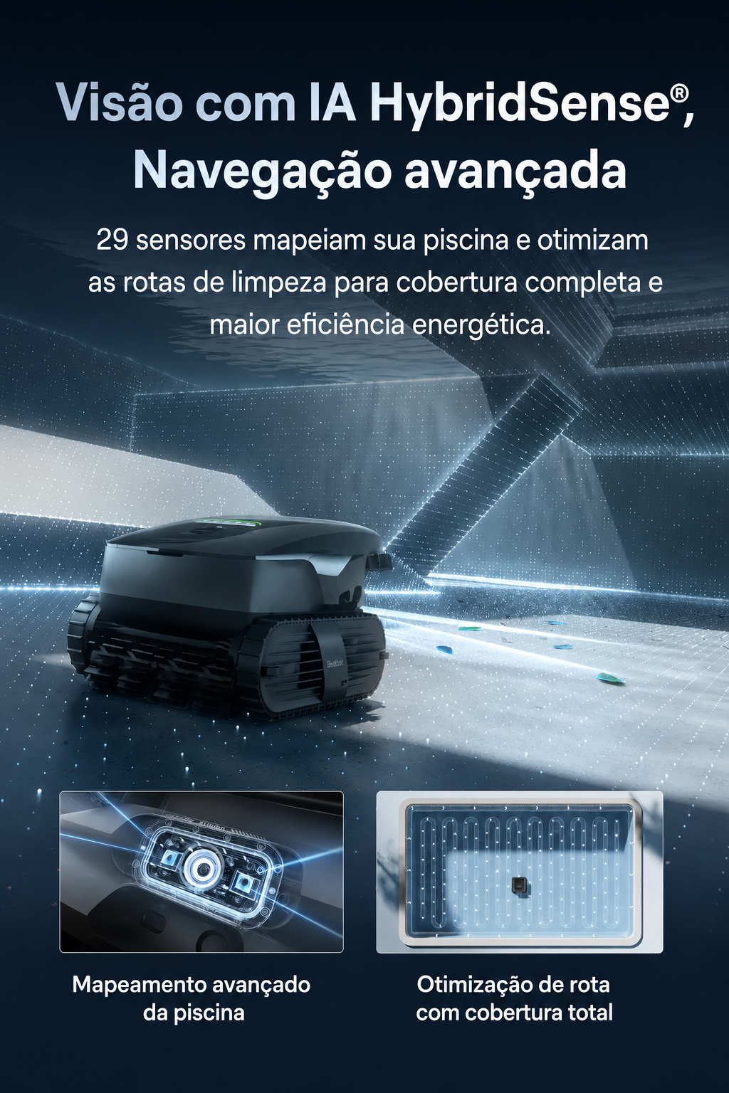 Beatbot AquaSense X – Robô Aspirador de Piscina com IA