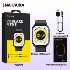 Zeblaze GTS 3 Smartwatch Large HD Display, IP68 Waterproof, Bluetooth Calling, Health Monitor