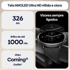 Zeblaze GTR 3 Pro Women Watch AMOLED Screen 316L Stainless Steel Bracelet SmartWatch