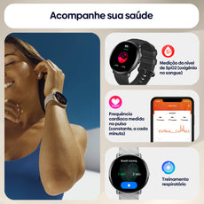 Zeblaze GTR 3 Pro Women Watch AMOLED Screen 316L Stainless Steel Bracelet SmartWatch