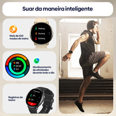 Zeblaze GTR 3 Pro Women Watch AMOLED Screen 316L Stainless Steel Bracelet SmartWatch