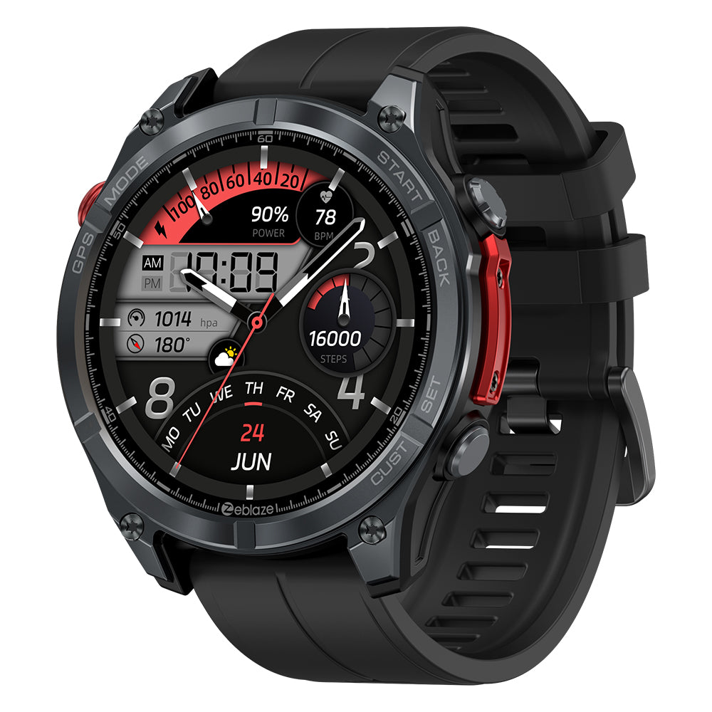 Zeblaze Stratos 4 GPS Smartwatch 1.43-inch AMOLED Display Built-in 6 Satellite Positioning