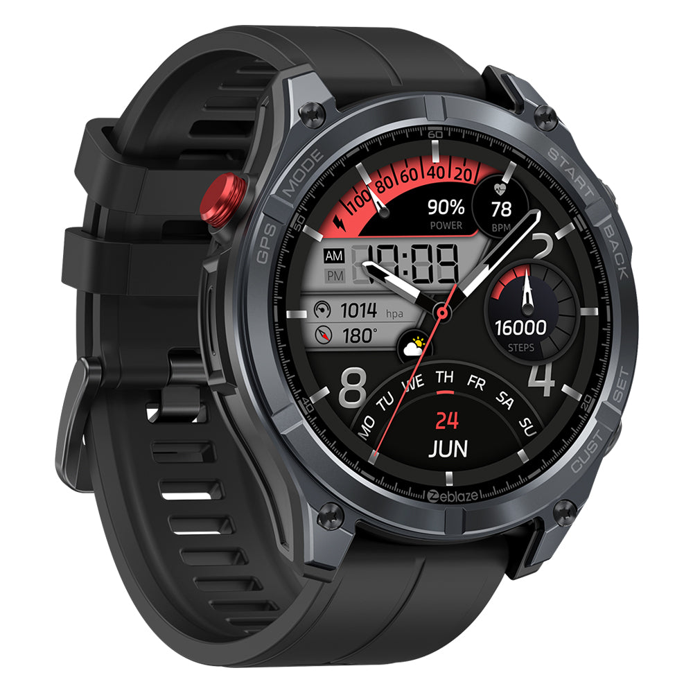Zeblaze Stratos 4 GPS Smartwatch 1.43-inch AMOLED Display Built-in 6 Satellite Positioning