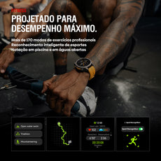 Zeblaze Stratos 4 GPS Smartwatch 1.43-inch AMOLED Display Built-in 6 Satellite Positioning