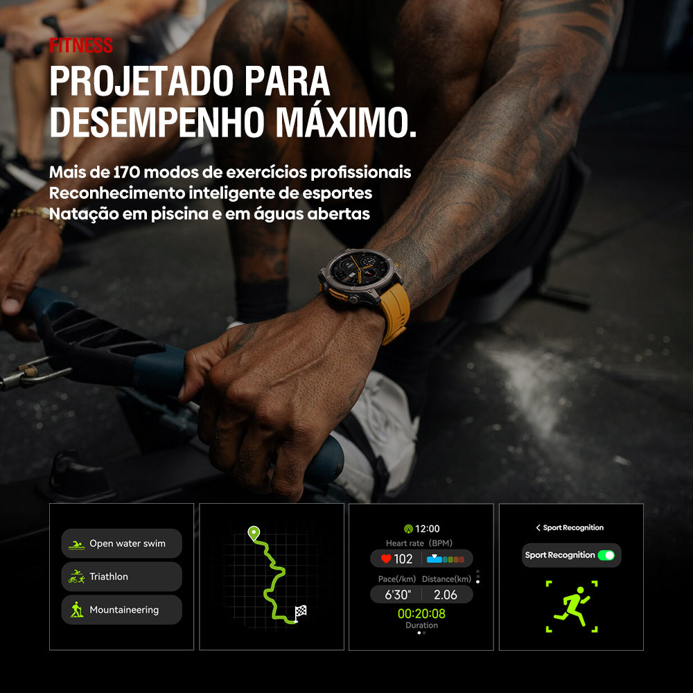 Zeblaze Stratos 4 GPS Smartwatch 1.43-inch AMOLED Display Built-in 6 Satellite Positioning