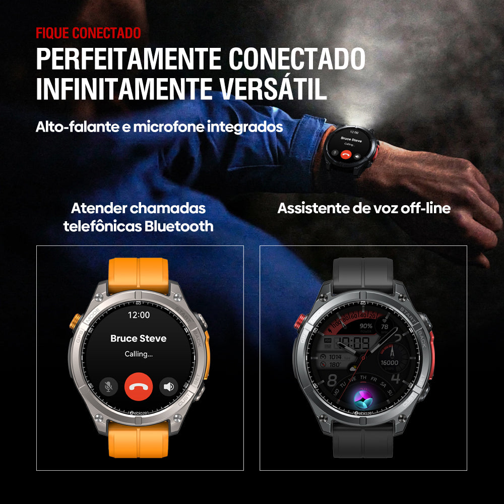Zeblaze Stratos 4 GPS Smartwatch 1.43-inch AMOLED Display Built-in 6 Satellite Positioning