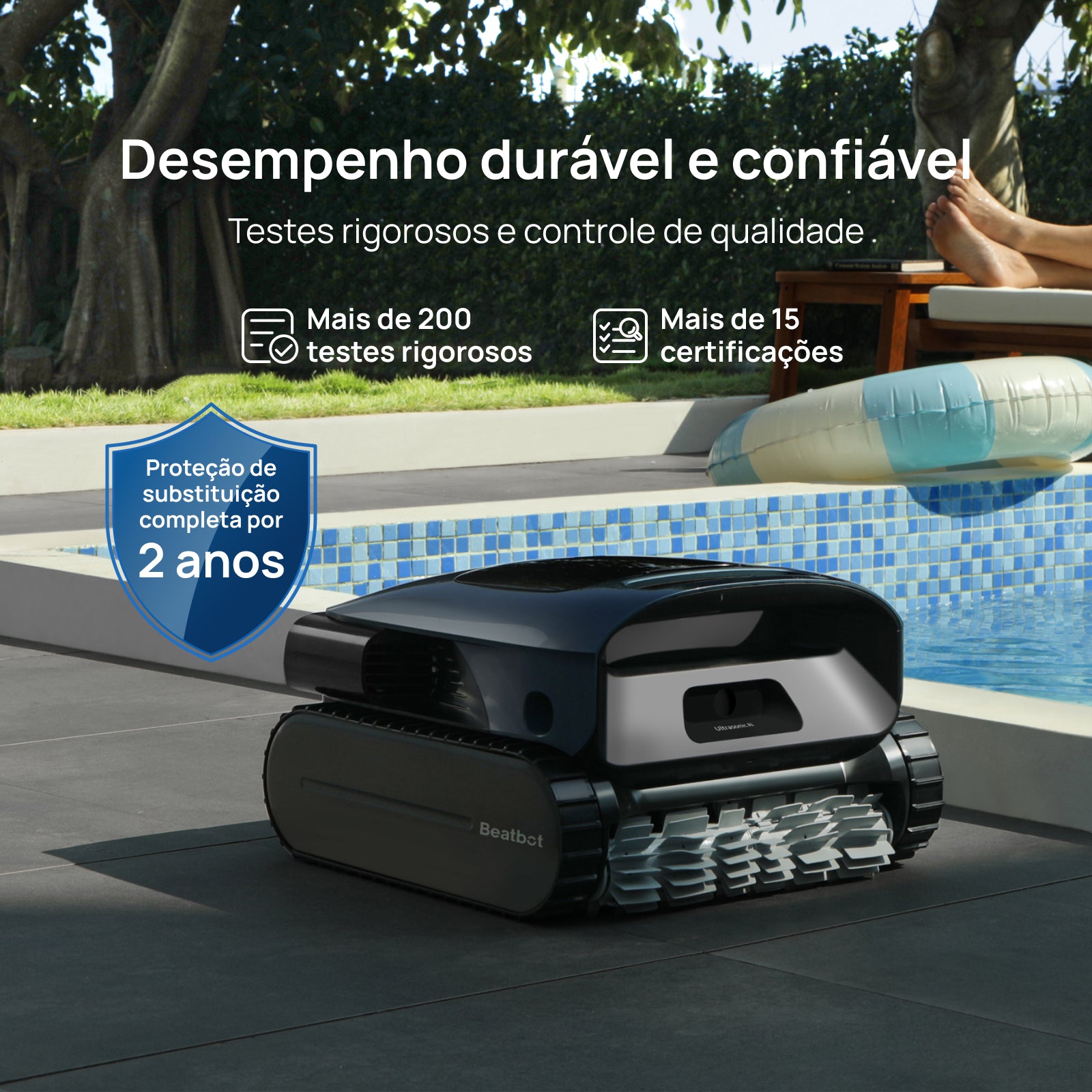 Beatbot AquaSense® Pro Robô Aspirador de Piscina Automático