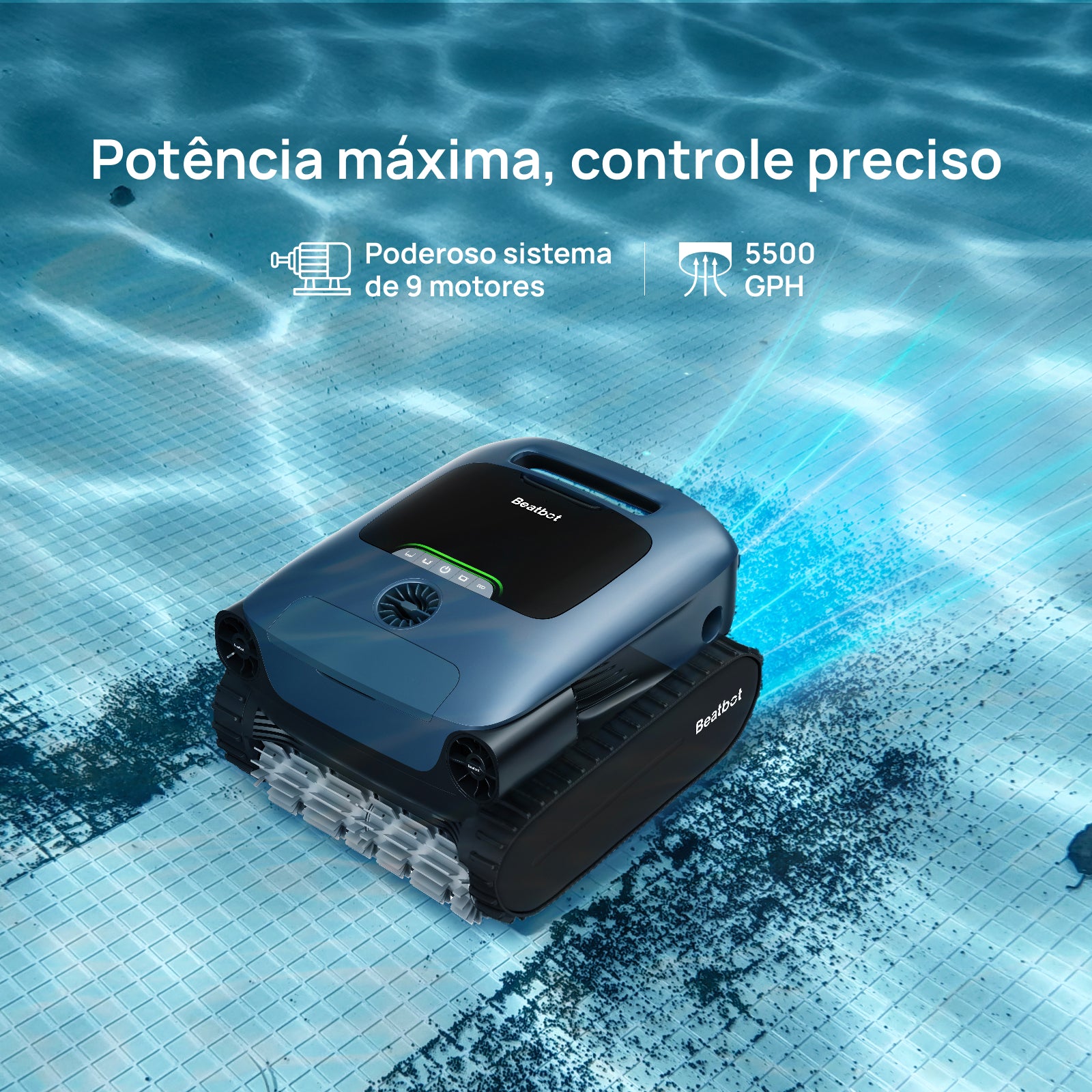 Beatbot AquaSense® Pro Robô Aspirador de Piscina Automático