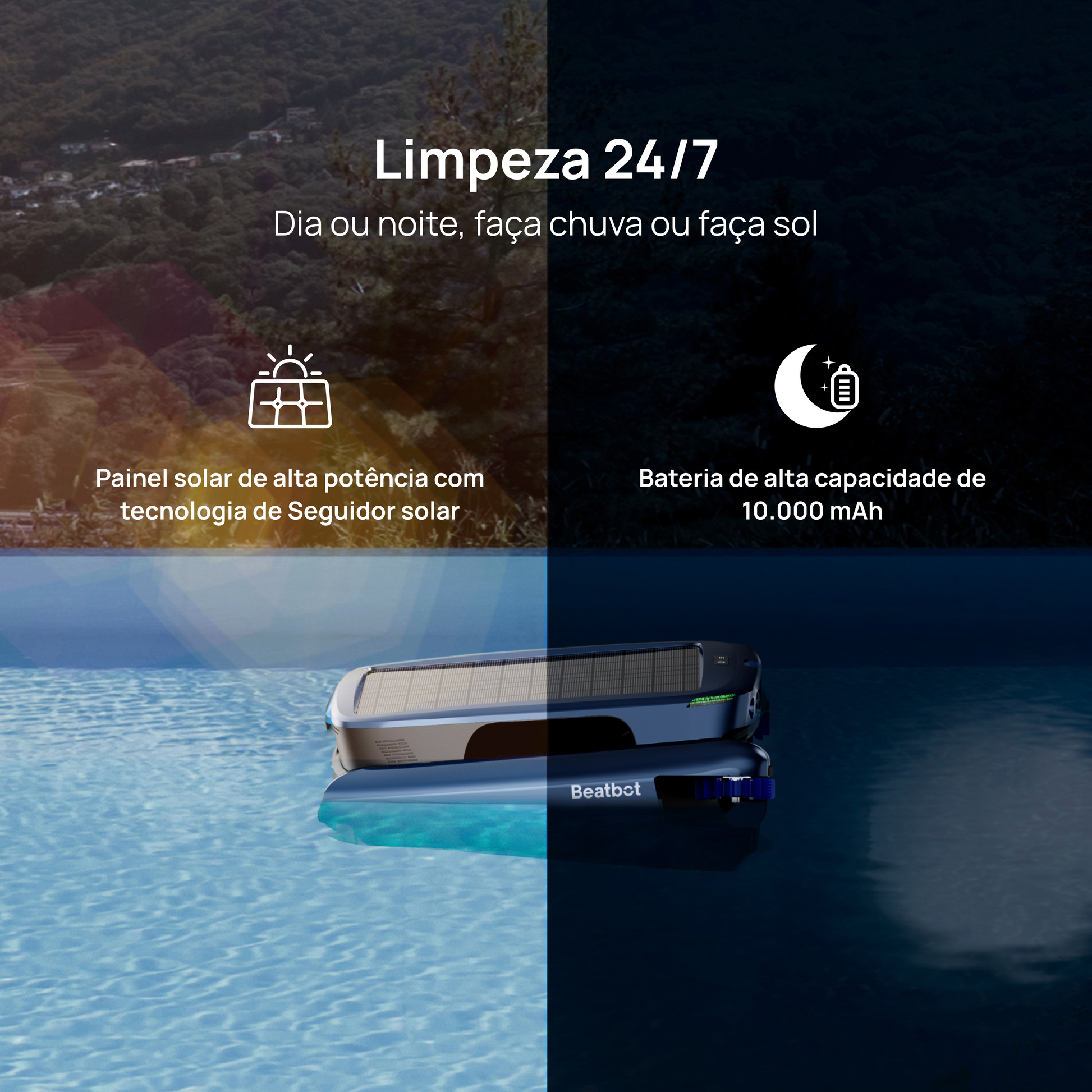 Beatbot iSkim® Ultra Robô Skimmer de Piscina Automático