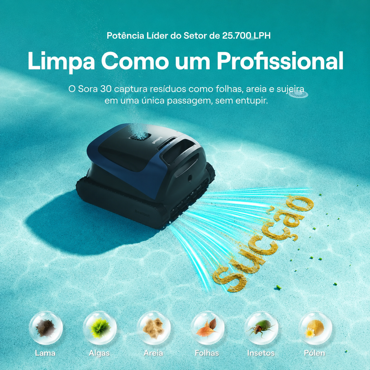 Beatbot Sora 30 – Robô Inteligente para Piscinas